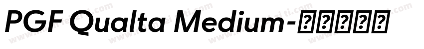 PGF Qualta Medium字体转换